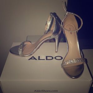 Silver High Heels